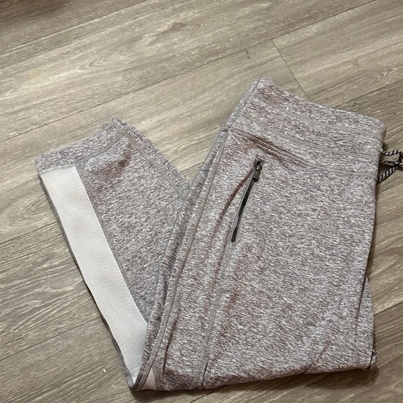 Lucy Gray Women's Joggers with White Stripe - Picture 1 of 8